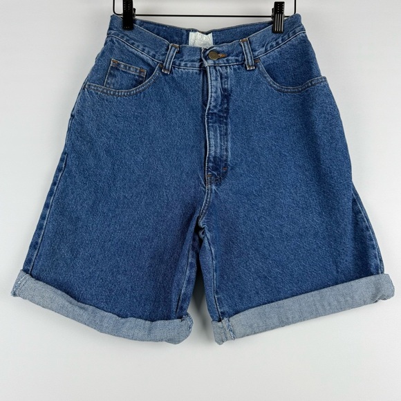 Vintage Moda International High-Waisted Denim Shorts – Made in USA – Size 10 - Picture 1 of 6